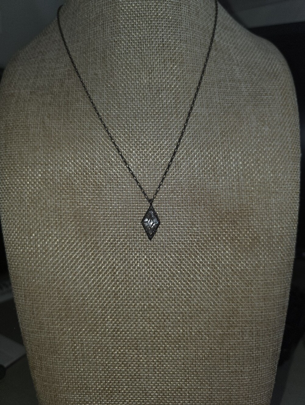 Vintage Silpada .925 Sterling Silver Marquise CZ Necklace